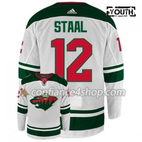 Adidas Maillot de Hockey Minnesota Wild ERIC STAAL 12 Blanc Authentic - Enfant